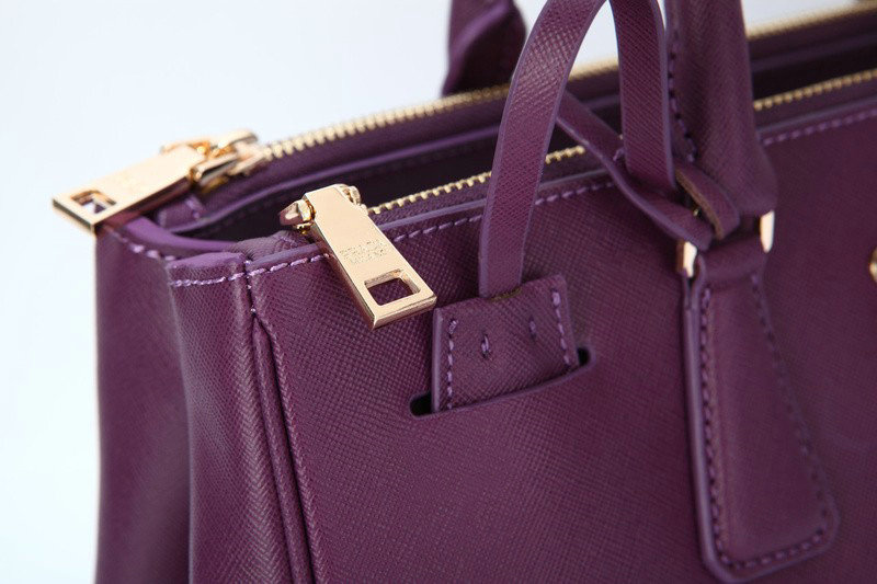 2014 Prada saffiano calfskin 33cm tote BN2274 purple